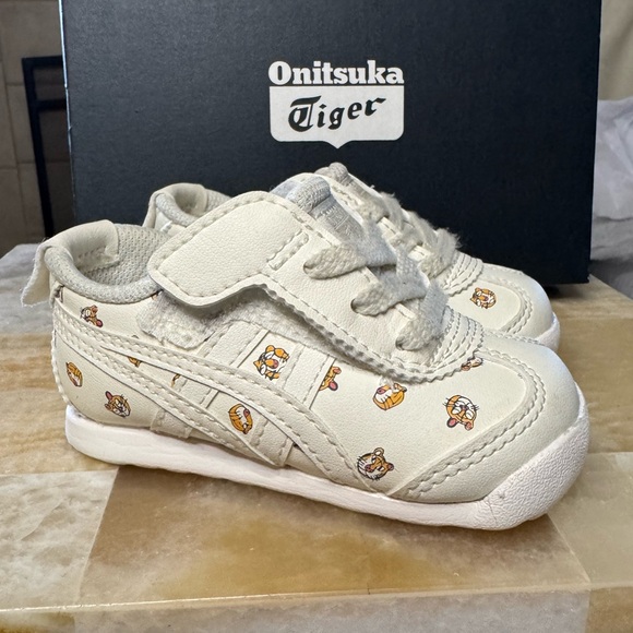 Onitsuka Tiger by Asics Other - Onitsuka Tiger by Asics Kids Sneakers - Cream with Tigers Prints